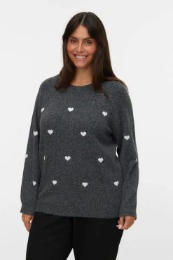 Jersey de cuello redondo talla grande