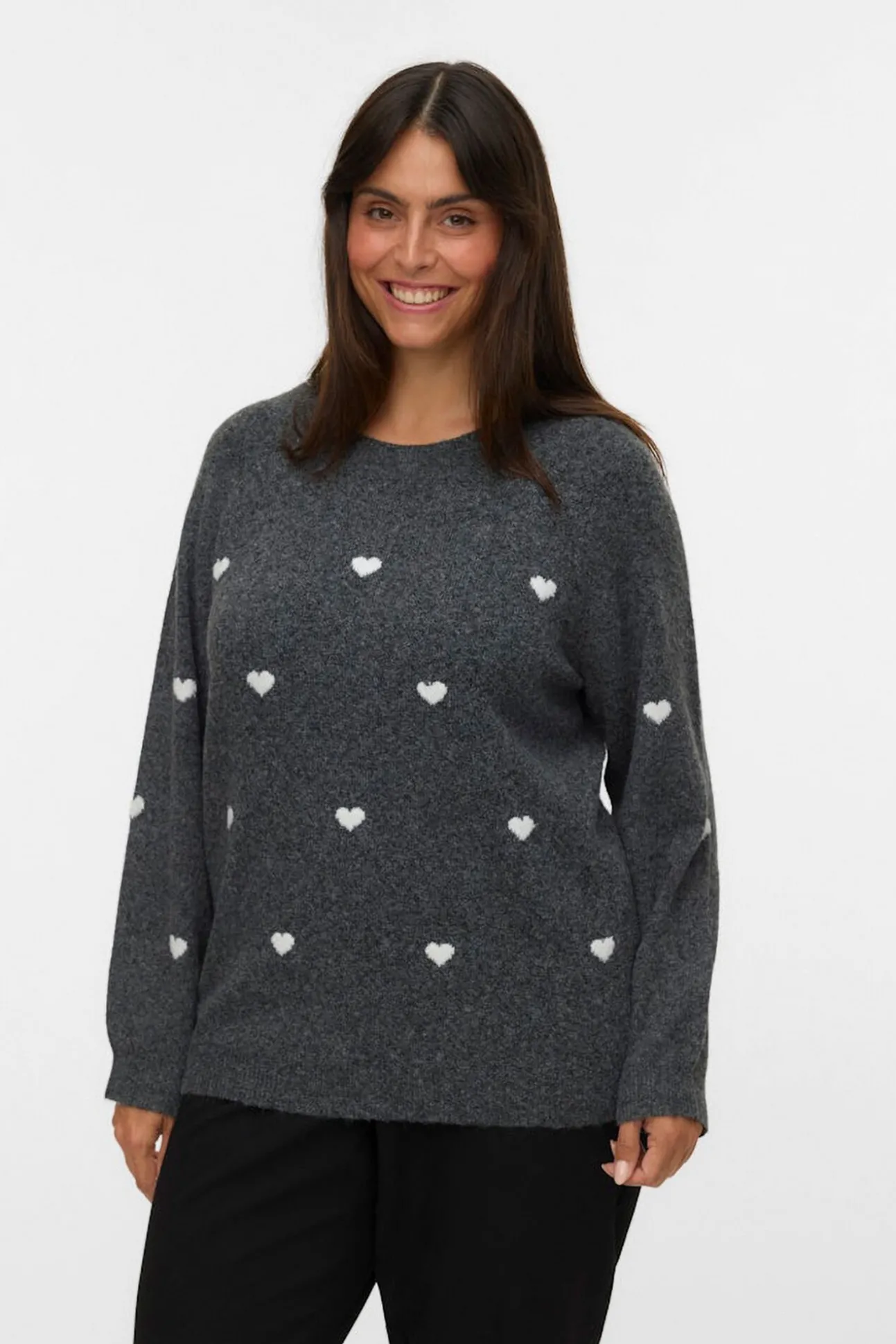 Jersey de cuello redondo talla grande