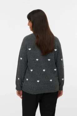 Jersey de cuello redondo talla grande