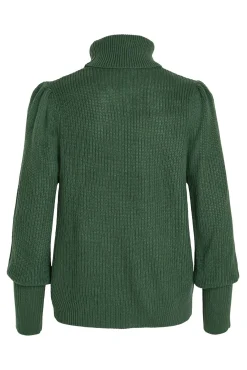 Jersey de cuello vuelto con canalé