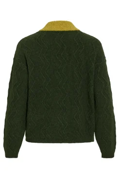 Jersey de lana con botones en el cuello