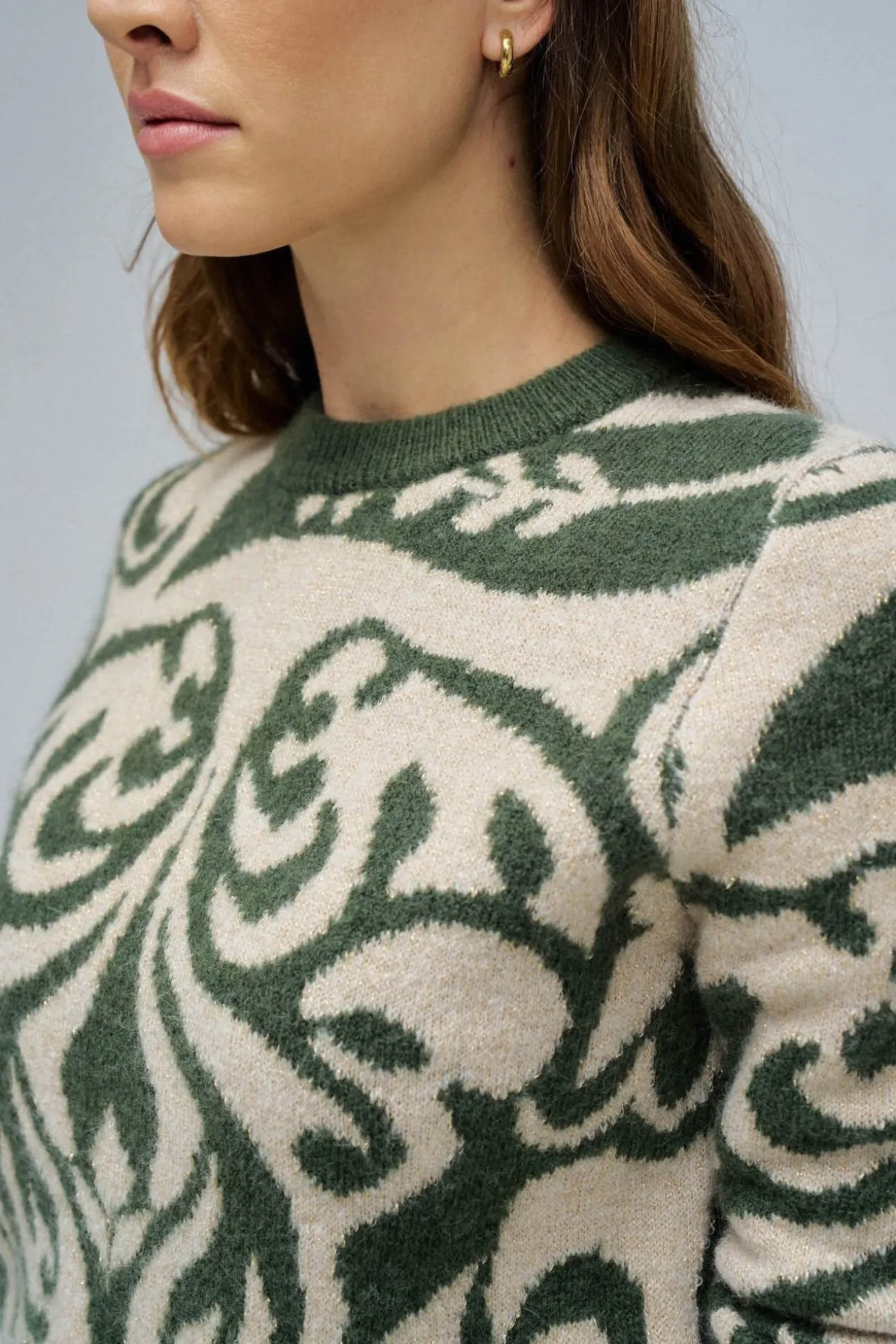 Jersey de lana con jacquard