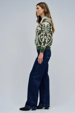 Jersey de lana con jacquard