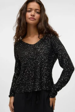 Jersey de lurex y lentejuelas