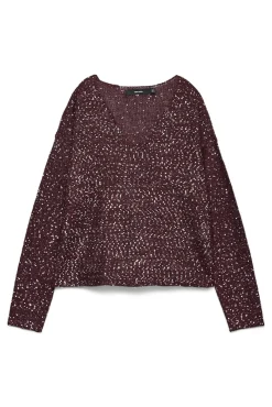 Jersey de lurex y lentejuelas