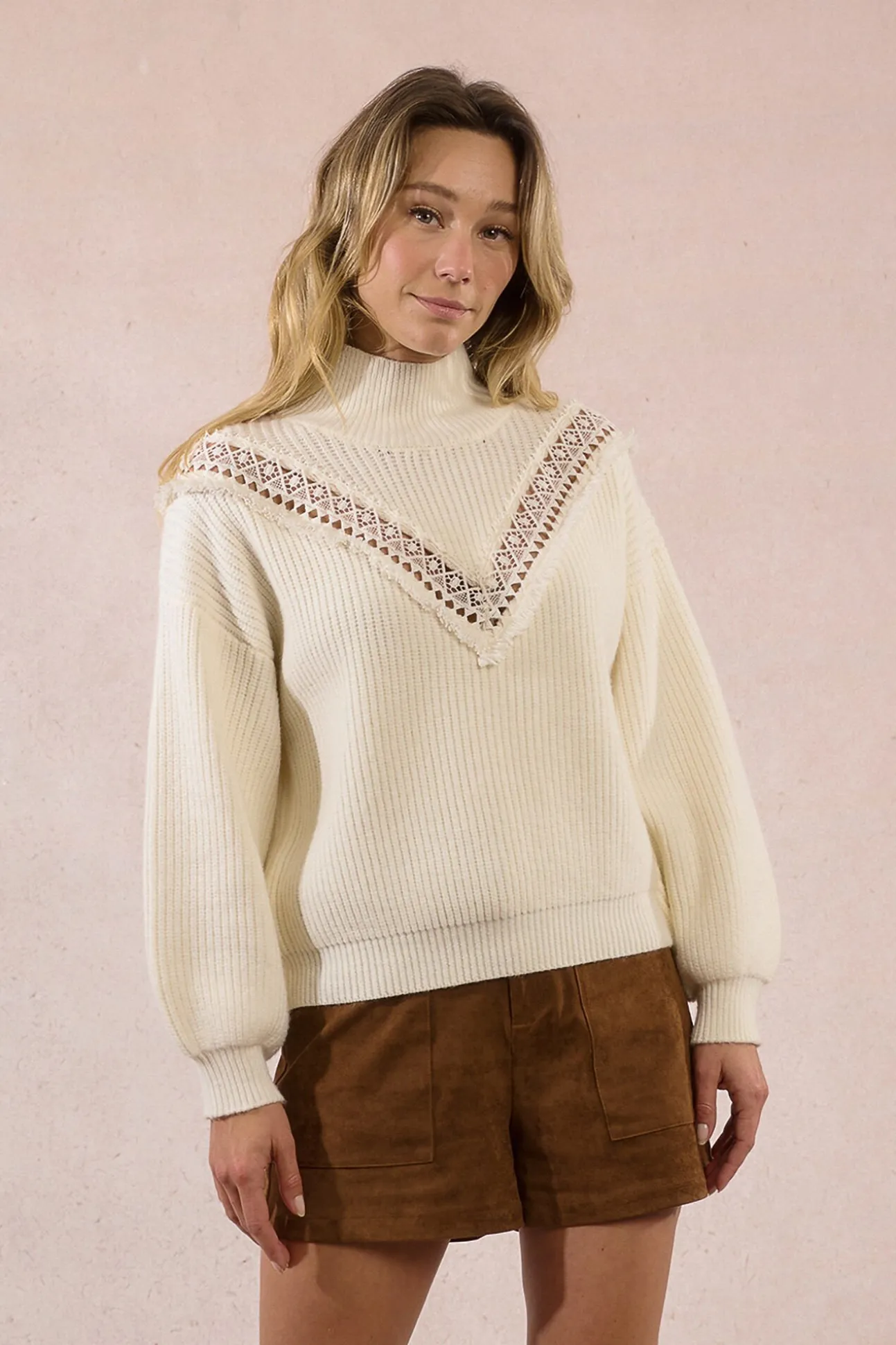 Jersey de manga larga detalle bordado