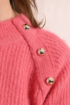 Jersey de manga larga detalle botones