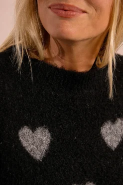 Jersey de manga larga detalle corazones