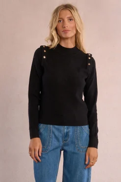 Jersey de manga larga detalle abalorios