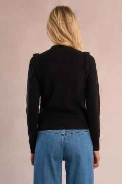 Jersey de manga larga detalle abalorios