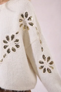 Jersey de manga larga detalle flores