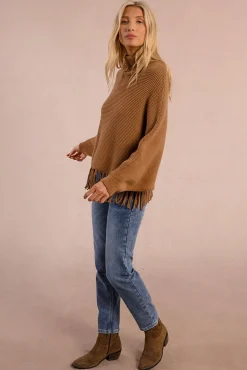 Jersey de manga larga detalle flecos