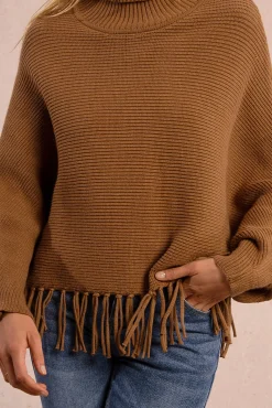 Jersey de manga larga detalle flecos