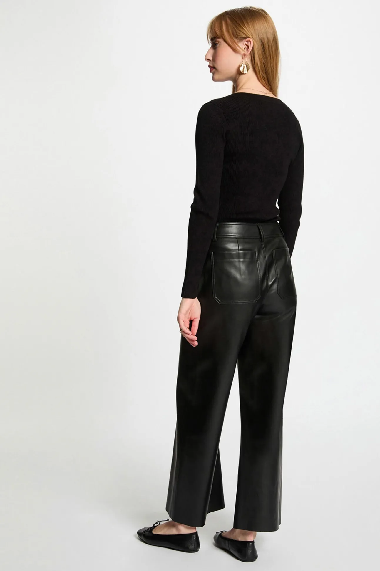 Jersey de manga larga punto fino botones