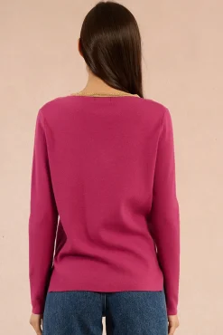 Jersey de manga larga ribete dorado