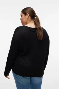 Jersey de manga larga y cuello pico Curve