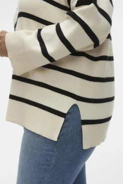 Jersey de manga larga y cuello pico Curve