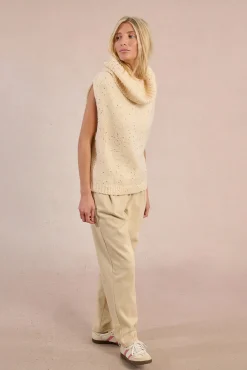 Jersey de manga sisa cuello alto