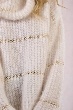 Jersey de mujer de manga larga estampado rayas