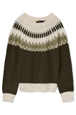 Jersey de mujer de manga larga con estampado