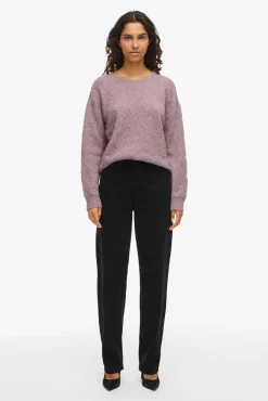 Jersey de ochos con cuello redondo