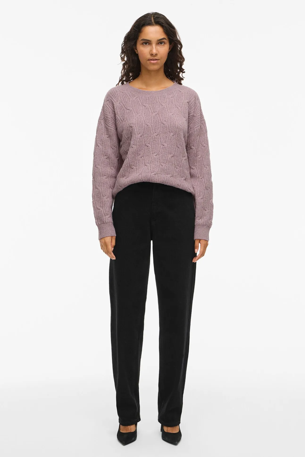 Jersey de ochos con cuello redondo