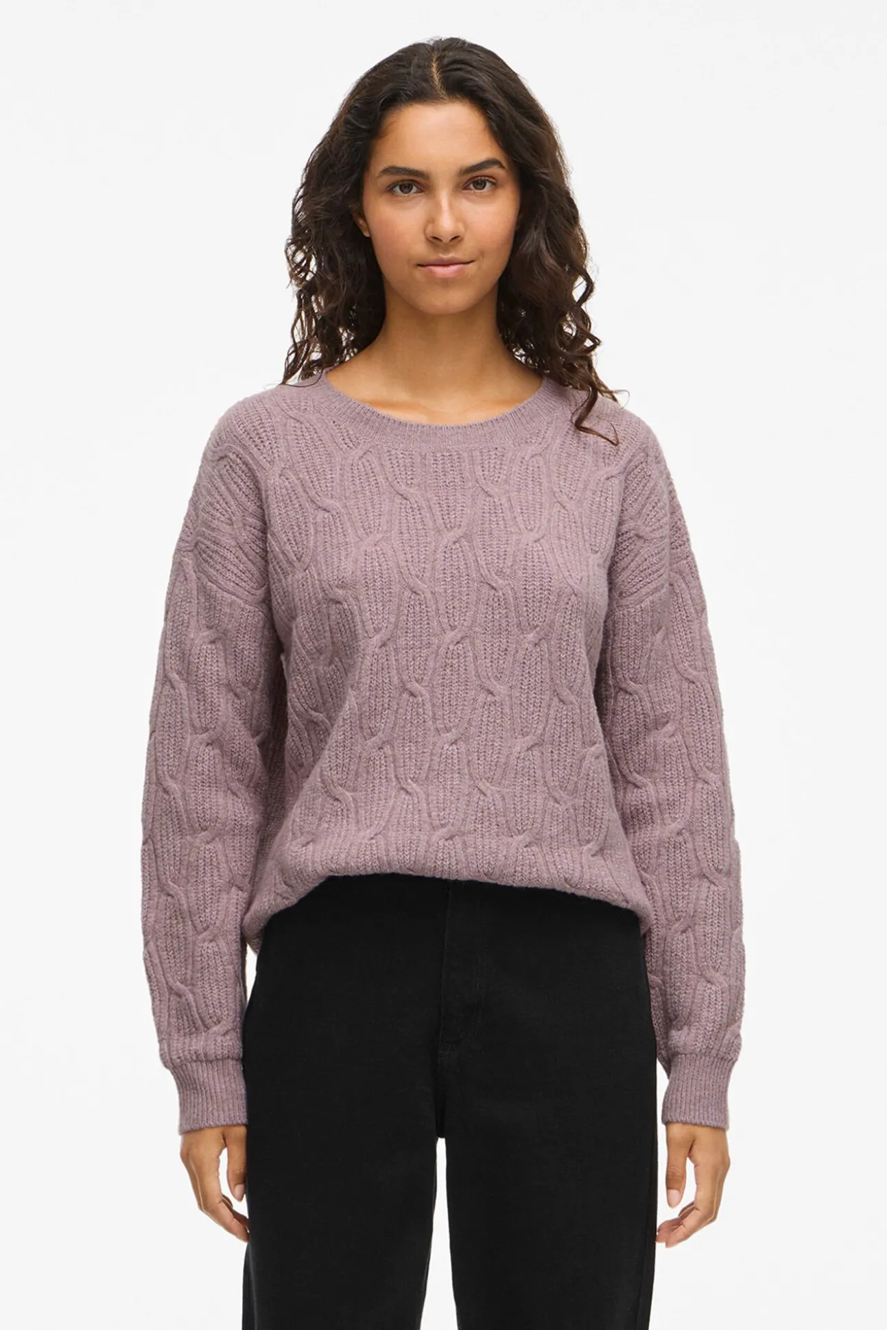 Jersey de ochos con cuello redondo