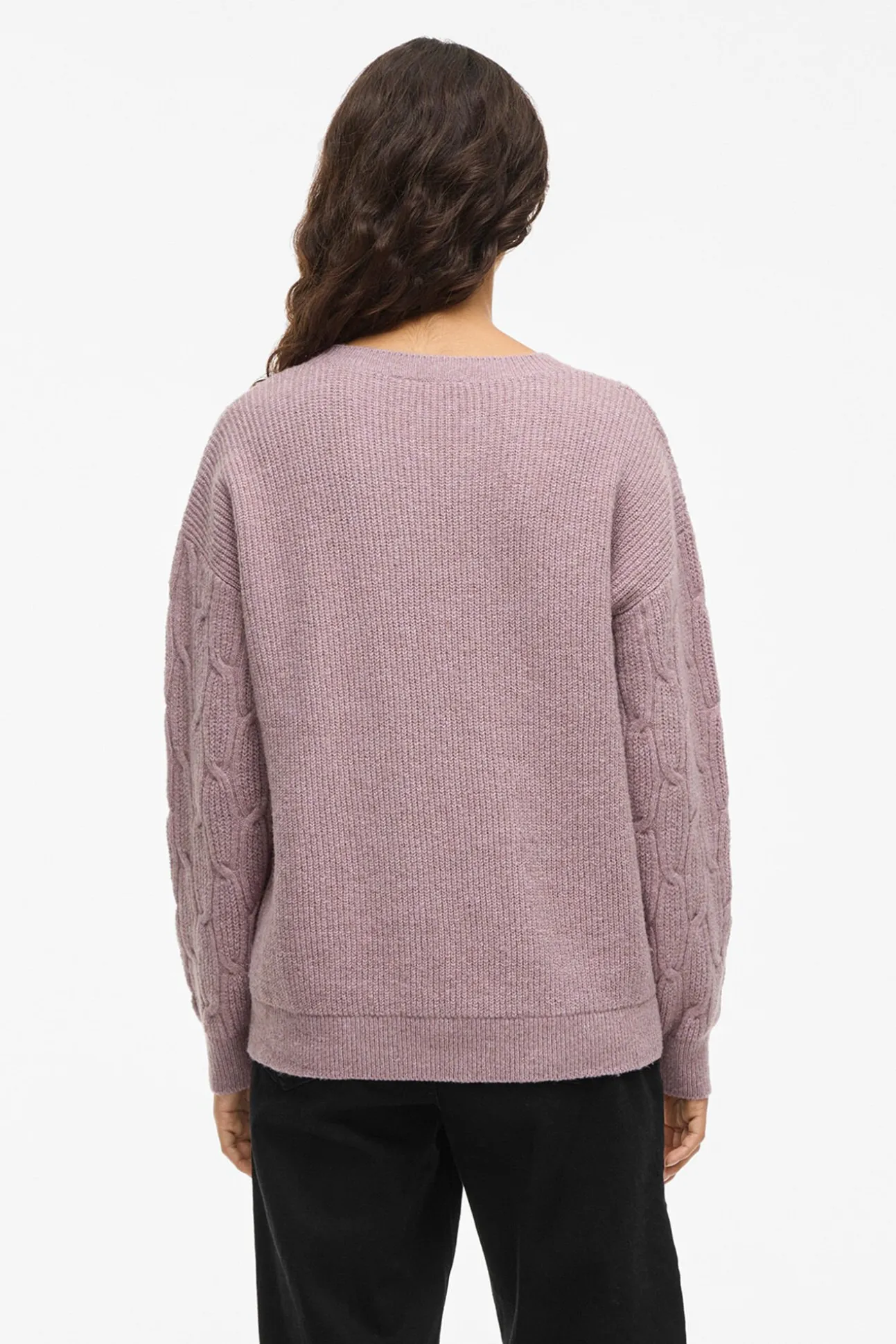 Jersey de ochos con cuello redondo