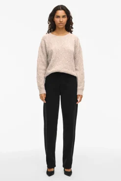 Jersey de ochos con cuello redondo