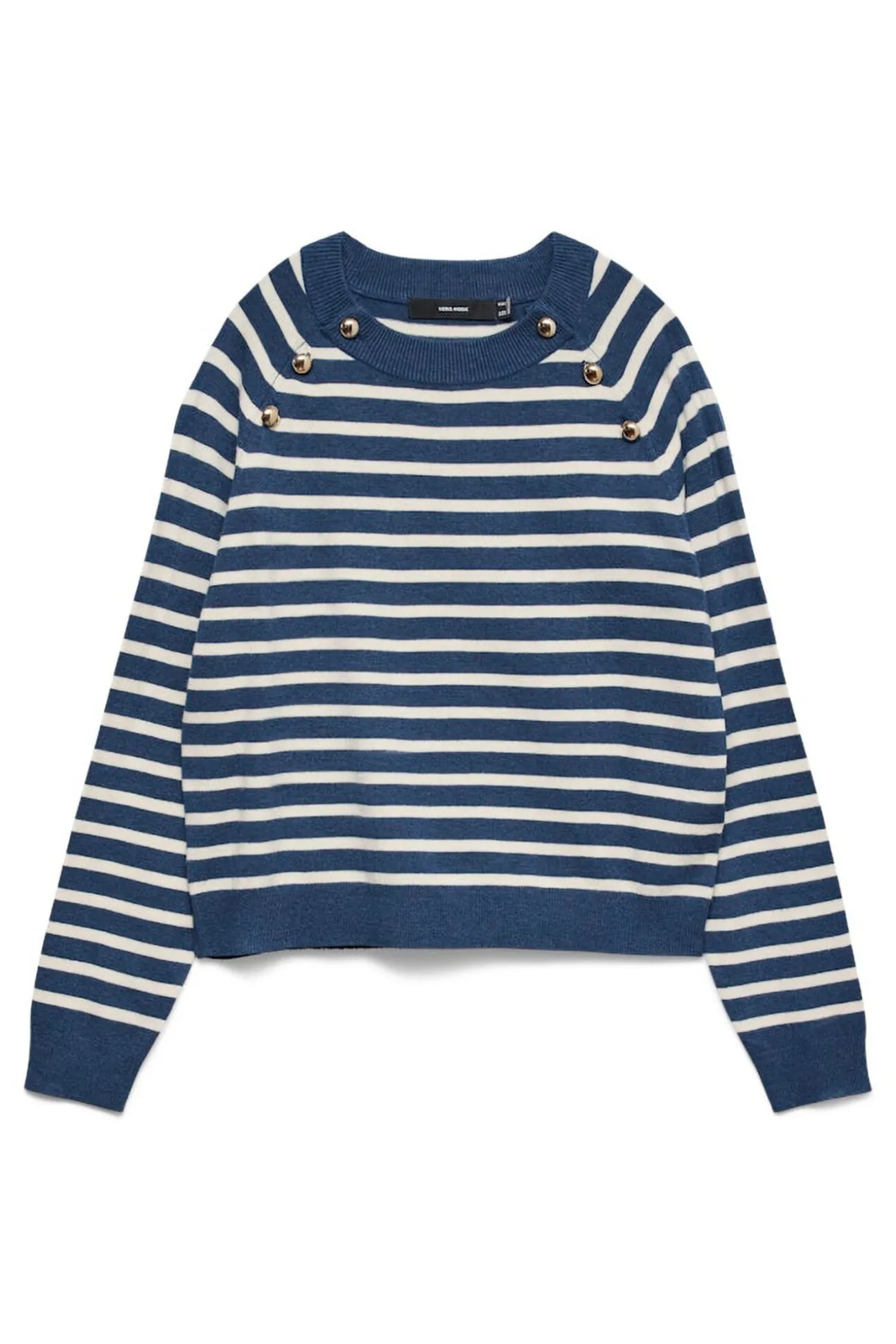 Jersey de punto botones dorados