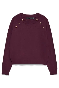 Jersey de punto botones dorados