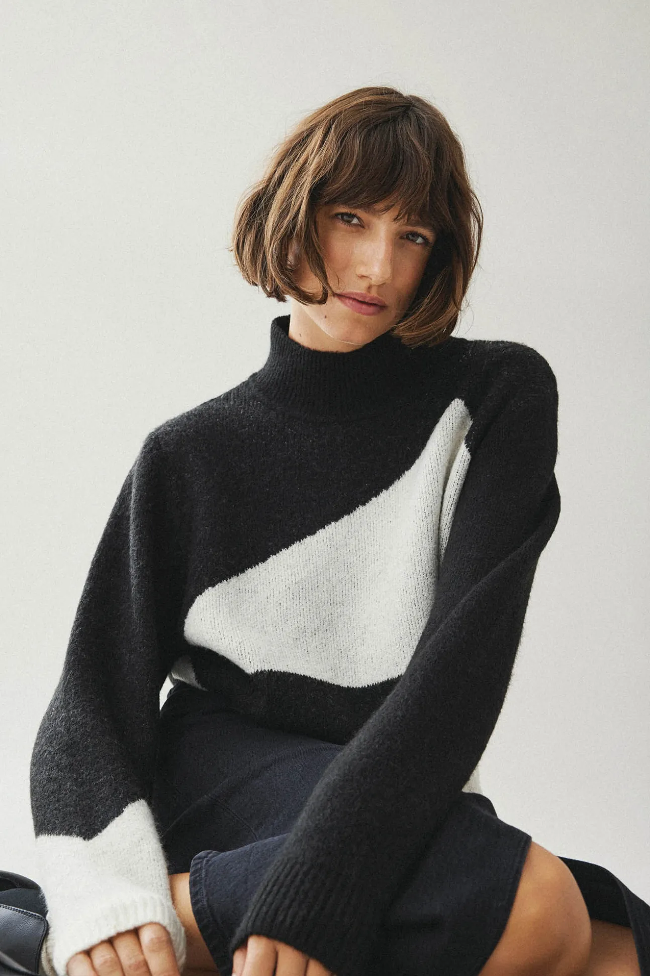 Jersey de punto color block