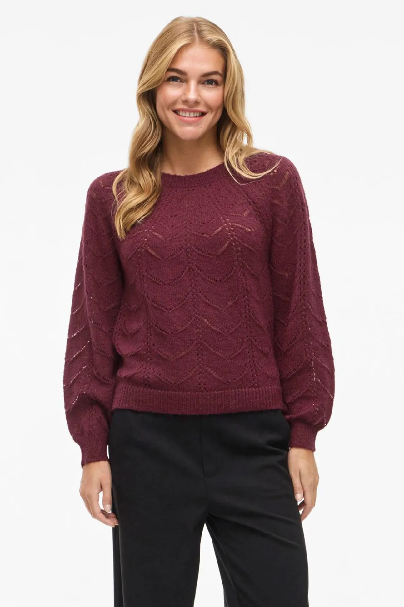 Jersey de punto con calados