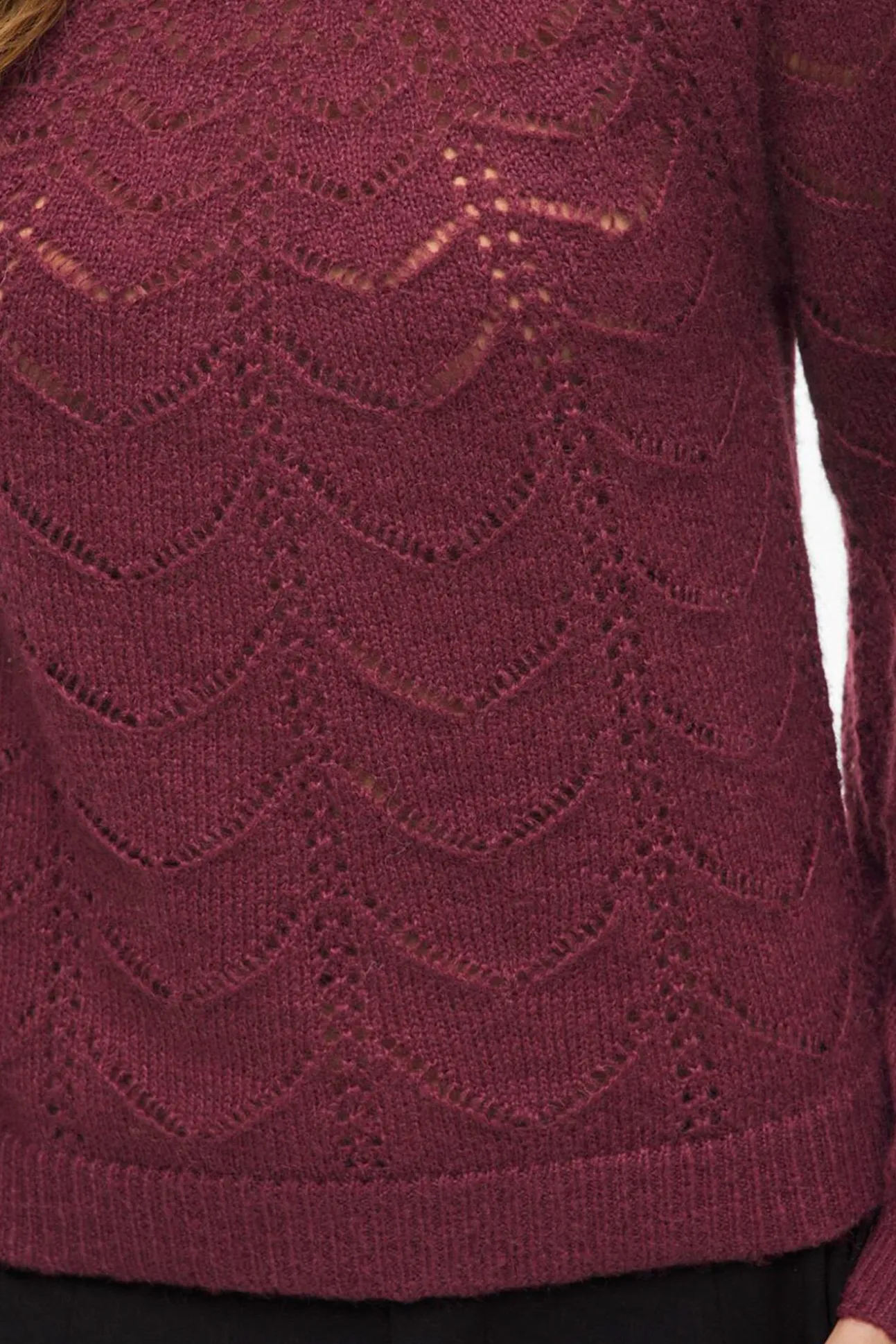 Jersey de punto con calados