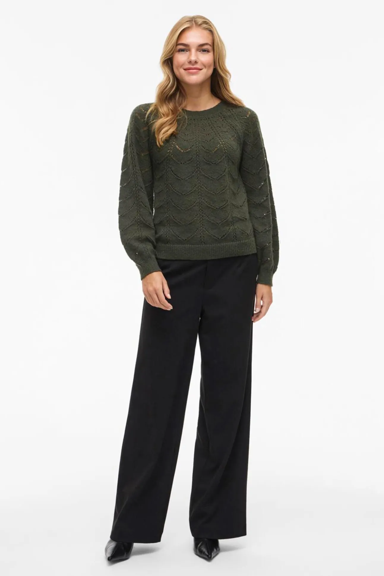 Jersey de punto con calados