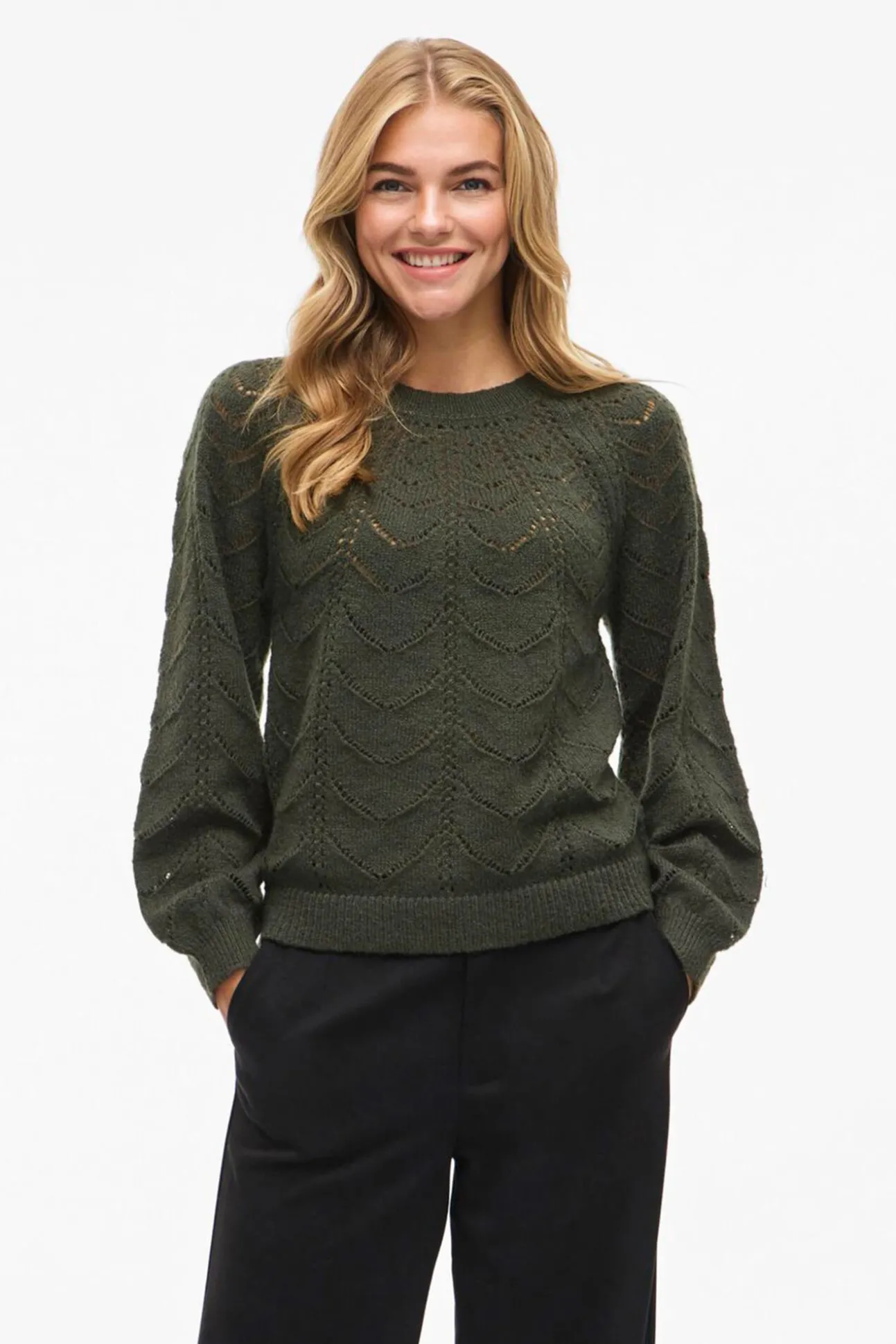 Jersey de punto con calados