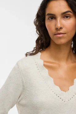 Jersey de punto con cuello pico