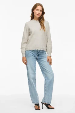 Jersey de punto con cuello perkins