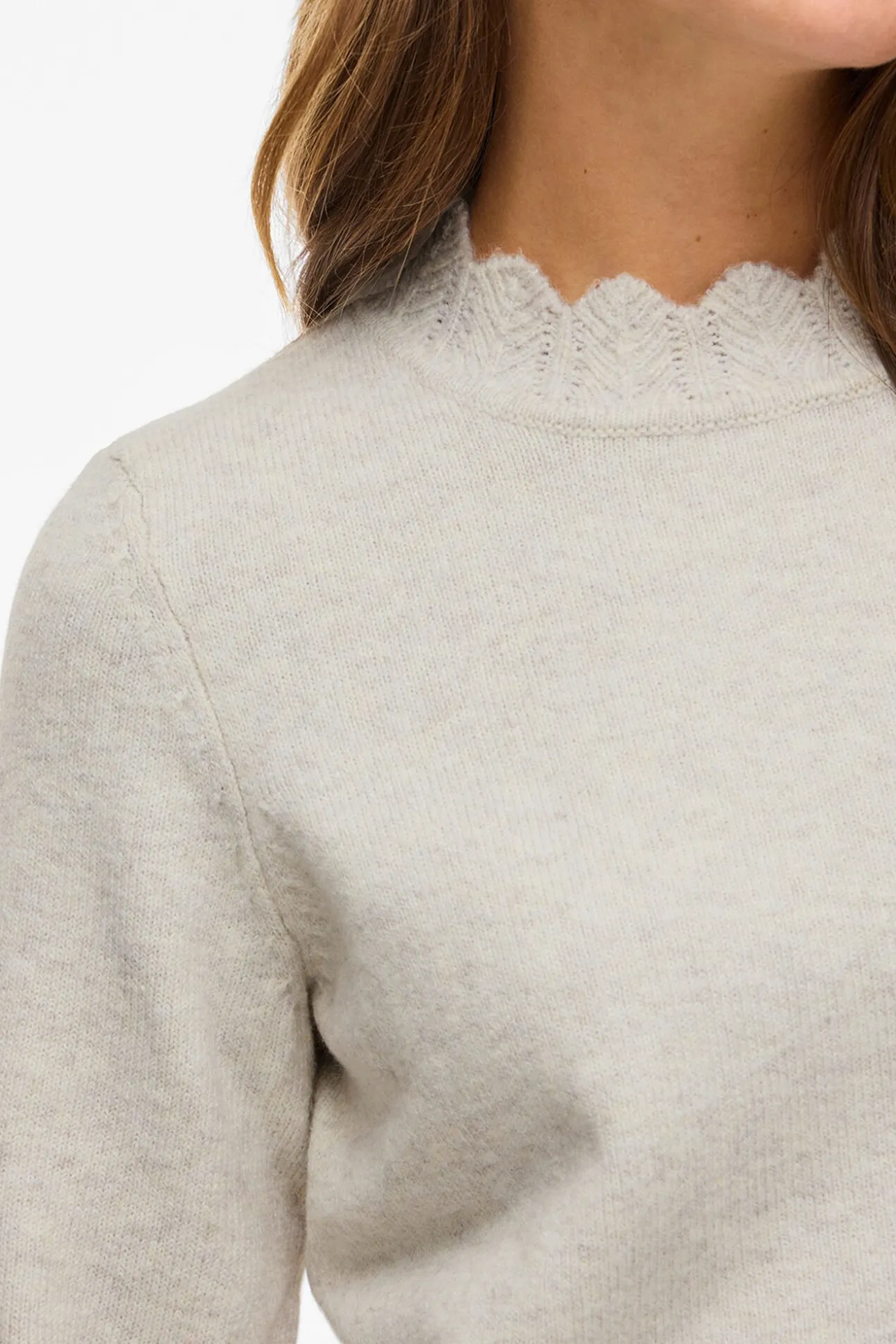 Jersey de punto con cuello perkins