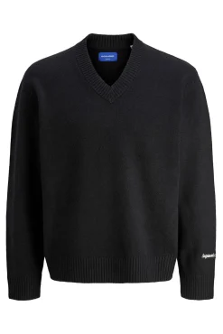 Jersey de punto con cuello en pico