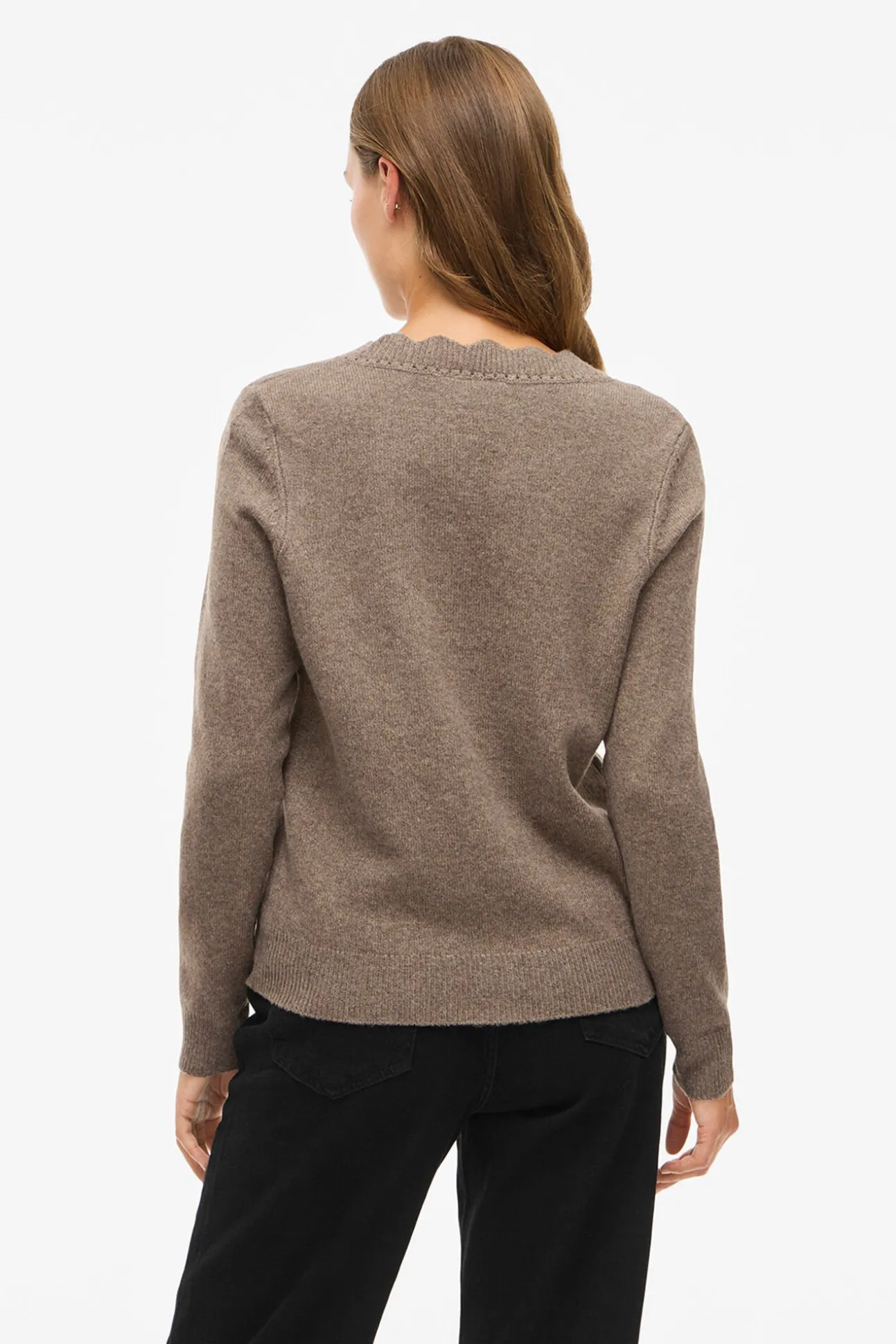 Jersey de punto con cuello pico