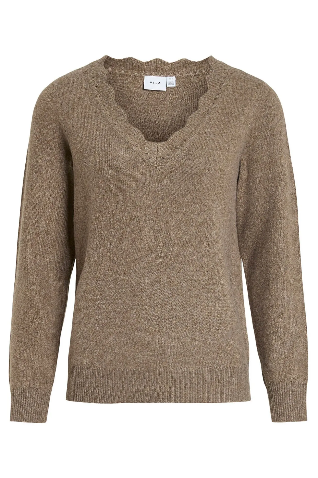 Jersey de punto con cuello pico