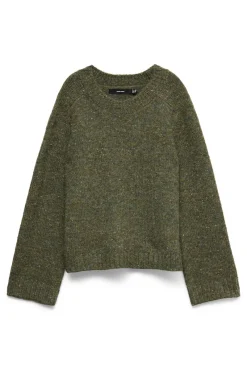 Jersey de punto con lana y estilo ancho