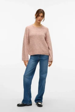 Jersey de punto con lana y estilo ancho