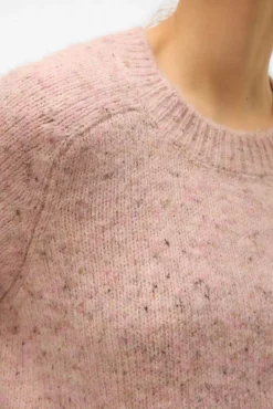 Jersey de punto con lana y estilo ancho