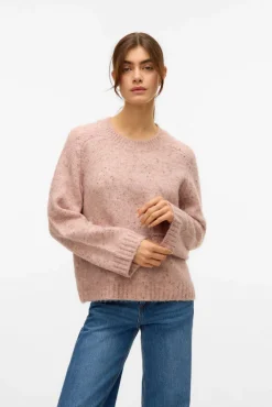 Jersey de punto con lana y estilo ancho