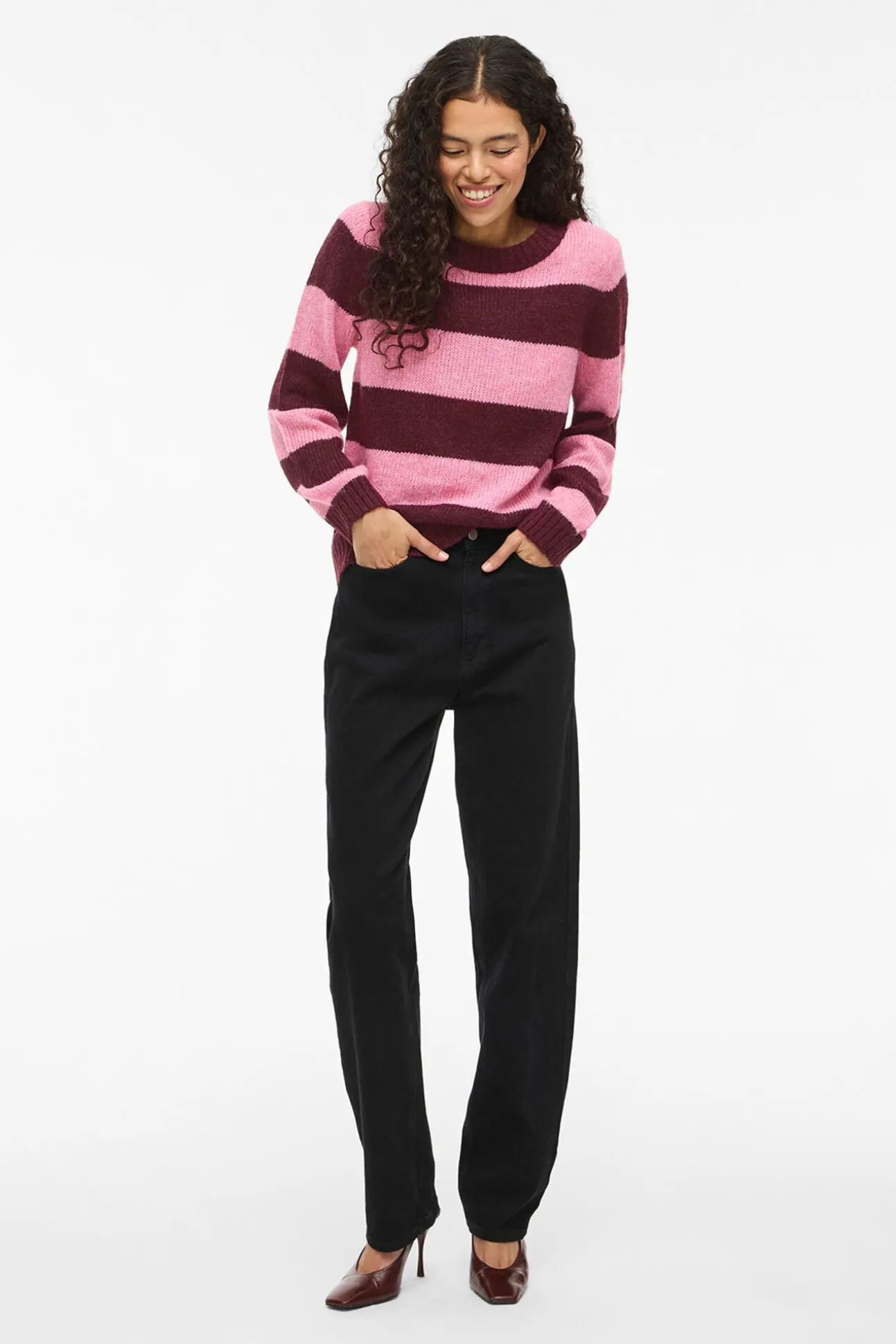 Jersey de punto con rayas