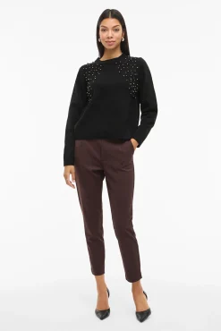 Jersey de punto con tachas