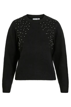 Jersey de punto con tachas