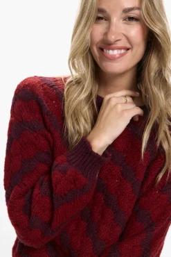 Jersey de punto efecto geométrico